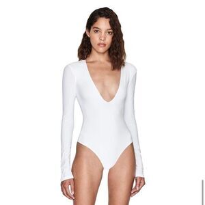 ALIX NYC Irving Bodysuit in White Large New